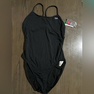 TYR Solid Black Performance Women's One-Piece Swimsuit